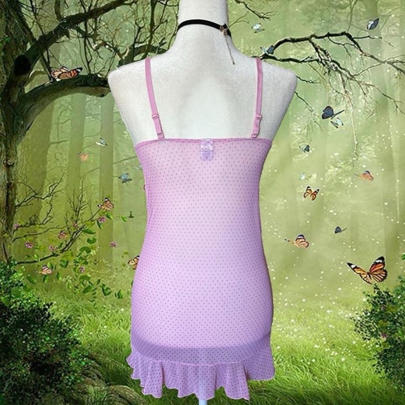 Y2K 90s Rampage Pink Bustier Slip Size 38C - Picture 5 of 8